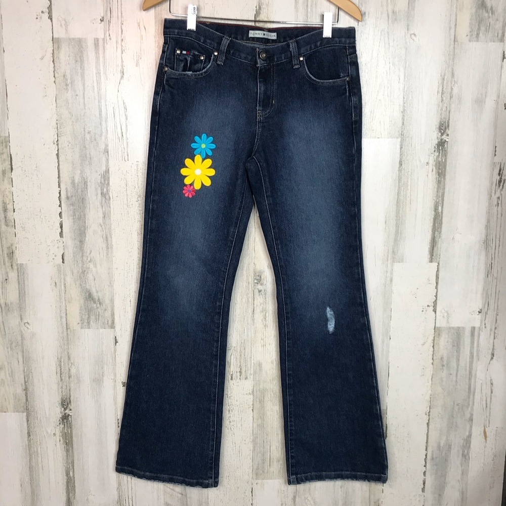Floral embellished Tommy Hilfiger jeans (32)